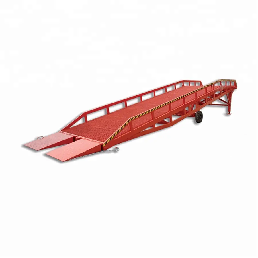 15T Warehouse Forklift Ramp Mobile Hydraulic Cargo Truck Ramp
