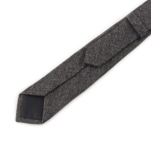 Grey Slim Skinny <strong>Wool</strong> <strong>Ties</strong> for Leisure Suit Black <strong>Ties</strong> - Product Image 6