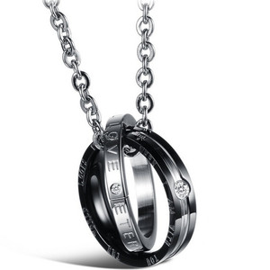 Pares de la manera de cristal collares colgantes para los amantes de las mujeres y el collar de la declaración - Product Image 2