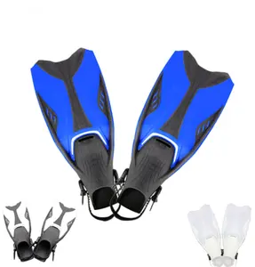 新设计定制长刃潜水设备自由潜水橡胶游泳鳍水肺游泳鳍自由潜水鳍