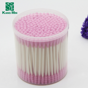 Kapas Wol Katun Warna-warni Organik Ujung Q Kertas Stik Kosmetik Kapas Penyeka - Product Image 2