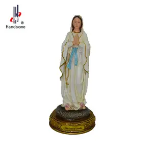 Heilige Maagd Maria Rozenkrans Houder Katholieke Religieuze Standbeeld