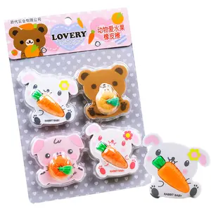 Fancy Carino 3D Gomma Da Matita per il Regalo A Forma di Gomma Personalizzato Mini Ufficio Animale Eraser Scuola Carino e Comodo 5000 Set glitter