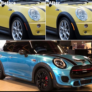 Ống Kính Hun Khói Màu Đỏ Hổ Phách LED Sidemarker Đèn Cho 2007-2013/14 MINI Cooper R55 R56 R57 R58 R59 R60 R61, Thay Thế OEM Sidemarker - Product Image 6