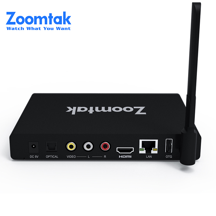 Zoomtak Vplus android 6,0 octa core wifi kodi 1080 p inglés iptv tv settop caja