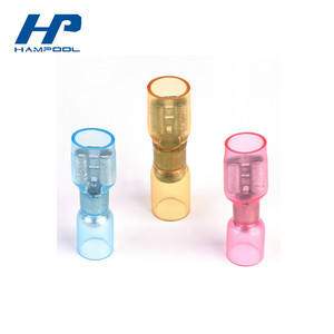 100 par emballage thermorétractable adhésifs terminaux femmes garnis de déconnexion - Product Image 1
