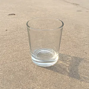 Beber tequila mini óculos 50ml tiro personalizado copos de vidro para velas
