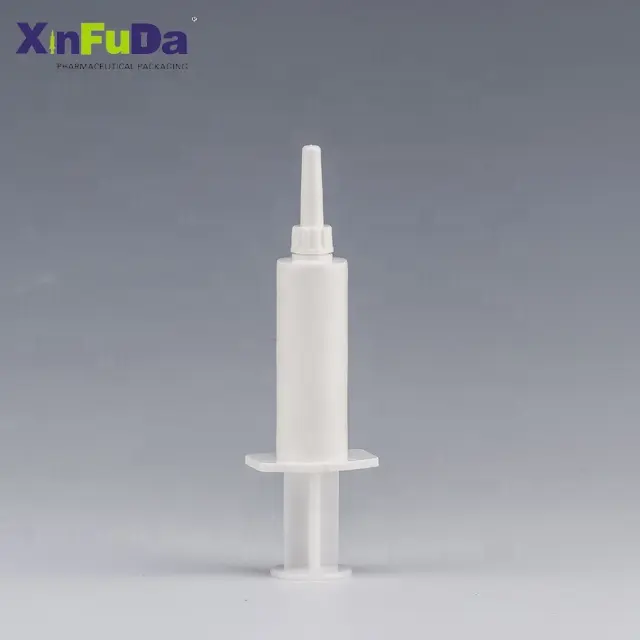 cheap price empty plastic PE veterinary pharma packaging 5ml cow mastitis medicine injection syringe with cap 5cc