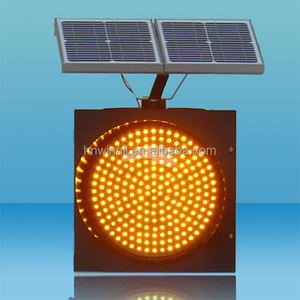 Mini lumière Led solaire jaune clignotante, voyant d'avertissement de circulation, voyant d'avertissement sans fil - Product Image 2