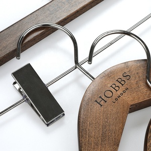 Designer <span class=keywords><strong>Vintage</strong></span> In Legno Massello <span class=keywords><strong>Appendiabiti</strong></span> Abbigliamento con Logo Nero - Product Image 2