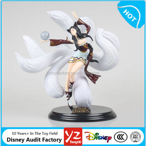 Alta calidad caliente juego Liga de Leyendas PVC <span class=keywords><strong>LOL</strong></span> figura, sexy <span class=keywords><strong>LOL</strong></span> nueve cola ahri figura muñeca - Product Image 1