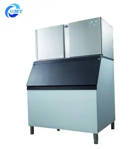 OMT comercial 100kg 200kg 300kg 1000kg Bar cubo de hielo fabricante de máquina de fabricación de con compresor