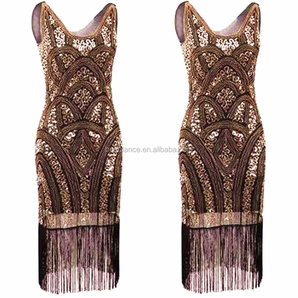 Bestdance Art Deco Great Gatsby Party Dress - Modern Gatsby Dress