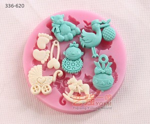 Bebé ducha partido 3D <span class=keywords><strong>molde</strong></span> <span class=keywords><strong>de</strong></span> silicona <span class=keywords><strong>Fondant</strong></span> pastel decoración 336-620 - Product Image 1