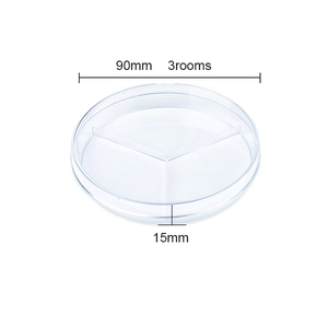 90 millimetri 90x15mm dimensioni 3 camere sterile di plastica usa e getta diverse dimensioni lab <span class=keywords><strong>petri</strong></span> piatto - Product Image 3