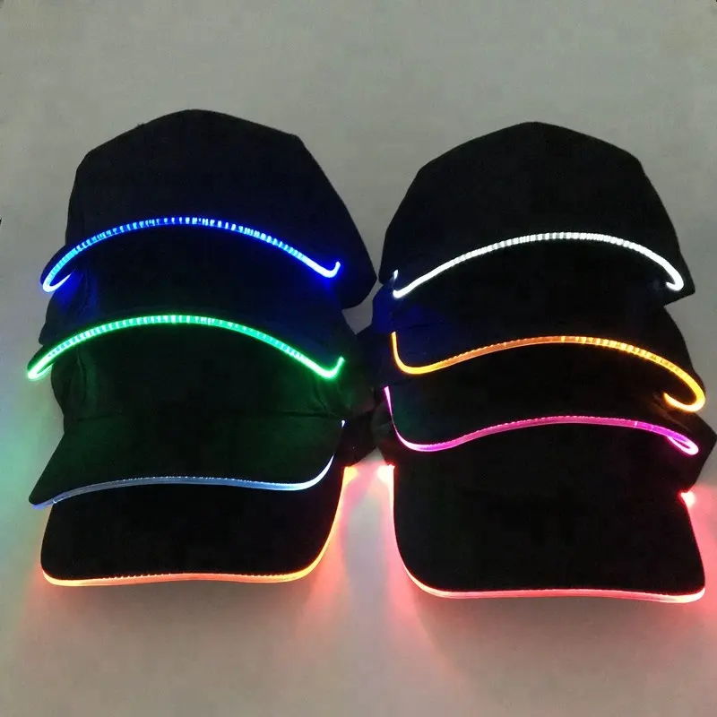 Baseball LED Caps Hats With Built-in LED Light