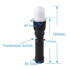 Rex nueva llevó estilo 3 W Zoomable recargable LED policía <span class=keywords><strong>linterna</strong></span> - Product Image 3