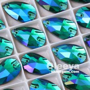 28 formas <span class=keywords><strong>AB</strong></span> Colors Teardrop Shinly Cristal Coser en los Rhinestones fábrica - Product Image 2