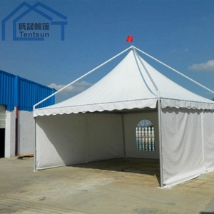 Portable outdoor event wonderful decoration factory price pagoda uganda sailcloth wedding tent