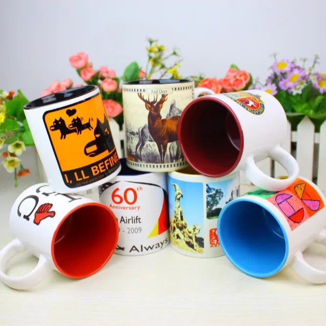 11oz 15oz top grade color own design ceramic souvenir mug sublimation