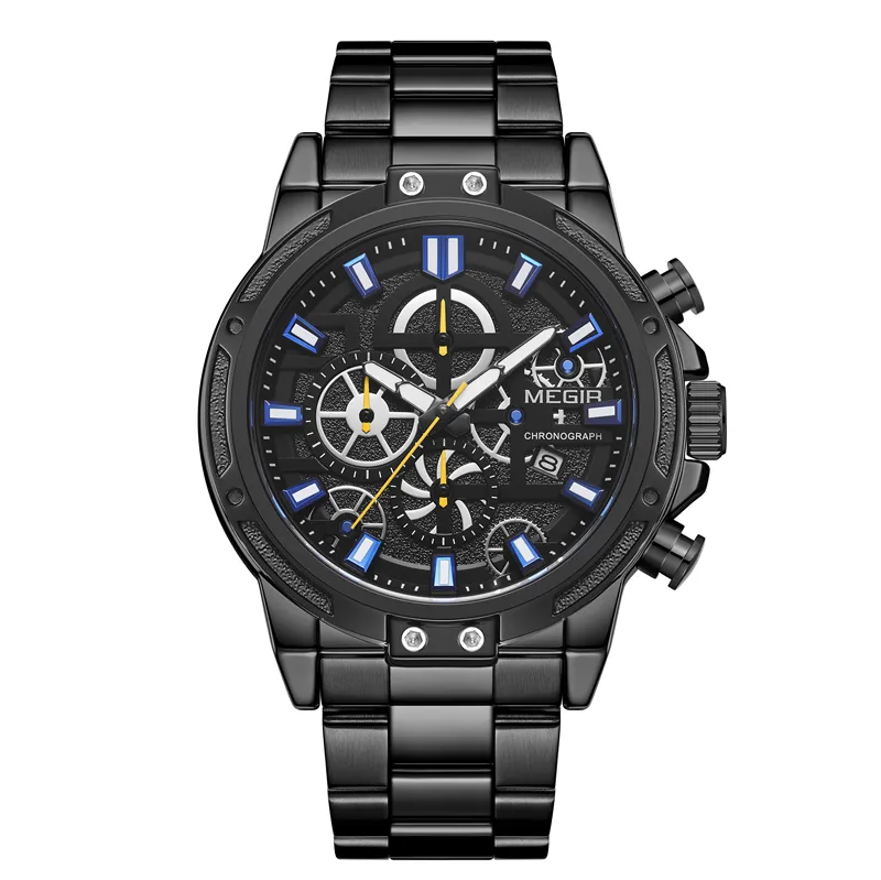 MEGIR — montre de sport pour hommes, chronographe, horloge de luxe, de marque supérieure, 2108