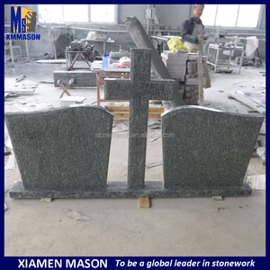 Blanco simple columna lápida de granito lápida <span class=keywords><strong>cruz</strong></span> para suministros funerarios - Product Image 1
