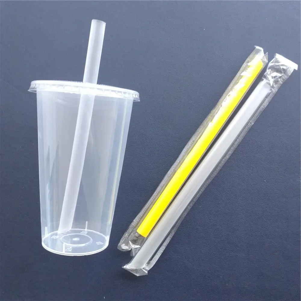 Kleurrijke 6Mm 12Mm Plastic Pp Drinken Bubble Tea Cup Stro