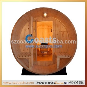 <span class=keywords><strong>Prix</strong></span> <span class=keywords><strong>usine</strong></span>( 4~6person) en plein air avec abritées porche baril sauna en bois - Product Image 1