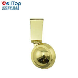 Gold Cup Möbel Zink legierung Kugel rollen Räder Eisen Schlafs ofa Rollen mit hoher Haltbarkeit WT006 Anwendung - Product Image 1