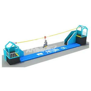 Customized equipment children adventure indoor playground zip line for sale