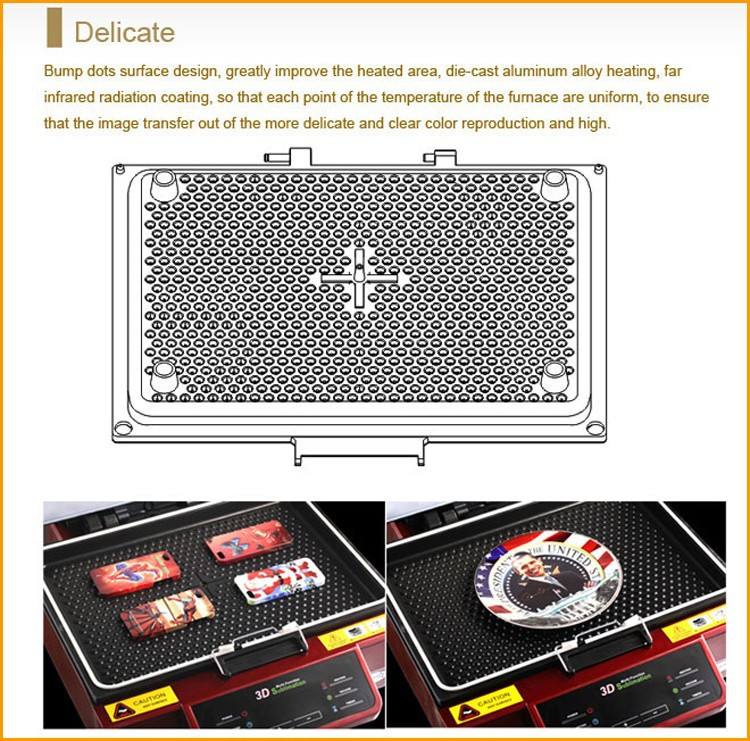 プロモーションST-3042 3D昇華ヒートプレスプリンターケース用3D真空