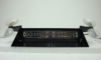 Luz estroboscópica LED de advertencia de emergencia de 12V con ventosa