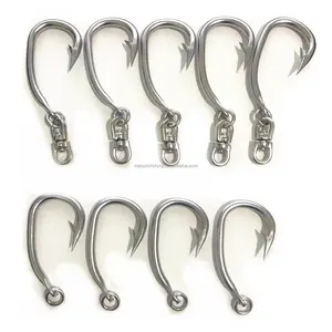 Japan Material Commercial LongLine Stainless Steel Tuna hook with swivel