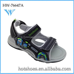 El último chico tobillo PU <span class=keywords><strong>sandalias</strong></span> peep-toe velcro adolescente sandalia - Product Image 5