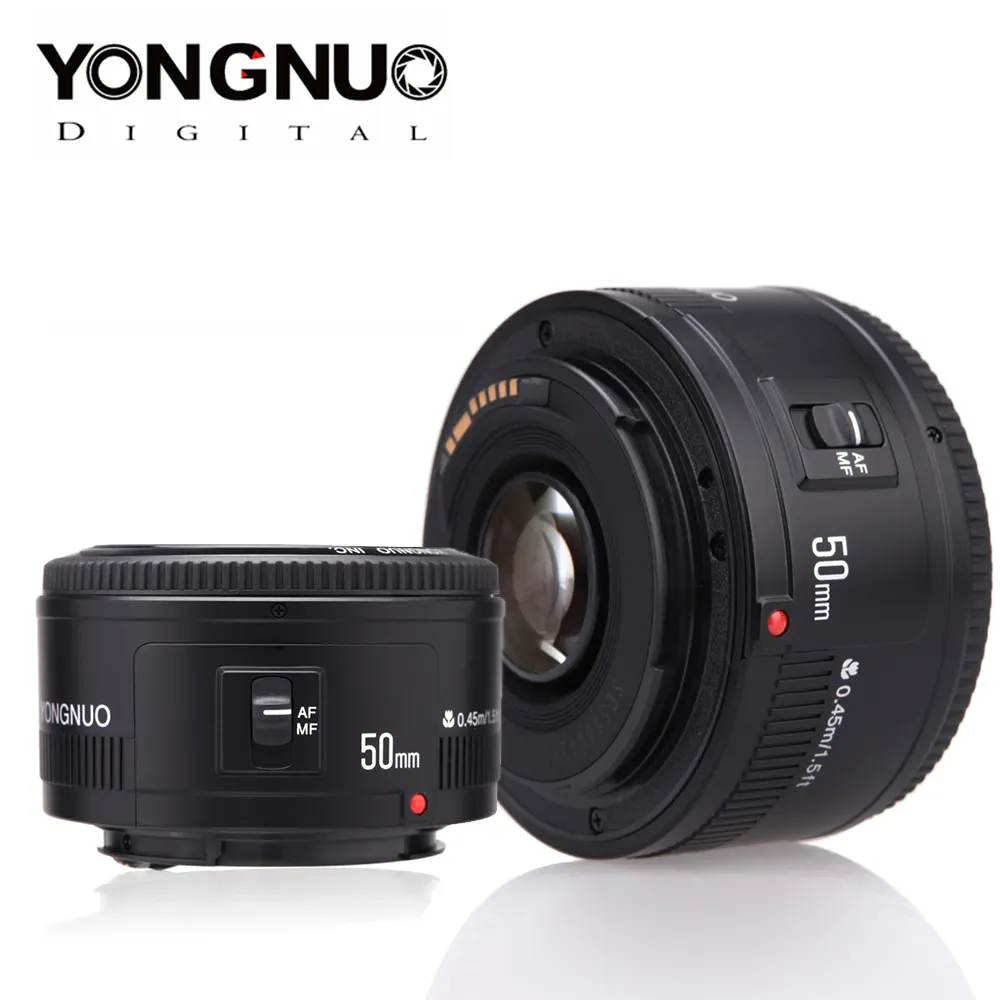 YONGNUO YN50mm F1.8 EF 50mm Lens AF/MF Auto Focus Standard Prime Lens for Canon EOS 5D2 5D3 6D 7D 60D 70D 650D 1200D DSLR Camera