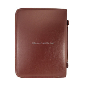Tùy Chỉnh Zippered Executive Ring Binder Danh Mục Đầu Tư Với Máy Tính Xử Lý Cặp Tài Liệu - Product Image 3