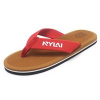 2020 Drop Shipping Large Size Beach rutsch fester Flip Flop für Männer Outdoor Gummi Eva Sandalen, Sommer Stoff Riemen Slipper für Männer