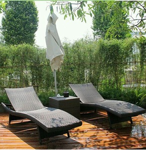 Al aire libre junto a la piscina plegable <span class=keywords><strong>de</strong></span> mimbre <span class=keywords><strong>tumbona</strong></span> - Product Image 3