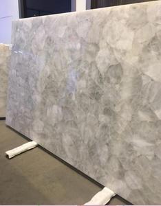 Trang Chủ Trang Trí Bàn Ăn Mờ, Back Lit Crystal White <span class=keywords><strong>Quartz</strong></span> <span class=keywords><strong>Bar</strong></span> Top - Product Image 2