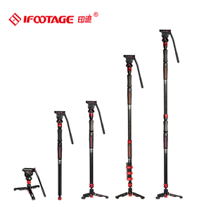 Wholesale <strong>IFootage</strong> COBRA2 C180 Lightweight 180CM Adjustable Portable Carbon Fiber DSLR Camera Video <strong>Monopod</strong> With Stand