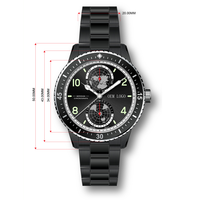Montre Classique Populaire pour Hommes d'Affaires avec Lunette en Acier Inoxydable OEM, Faible MOQ, Montre Homme
