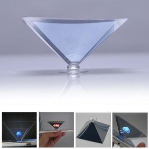 Iyi tasarım son tarzı 3D Hologram projektör ekran reklam kutusu Tablet vitrin için holografik Film piramit cep telefonu - Product Image 5