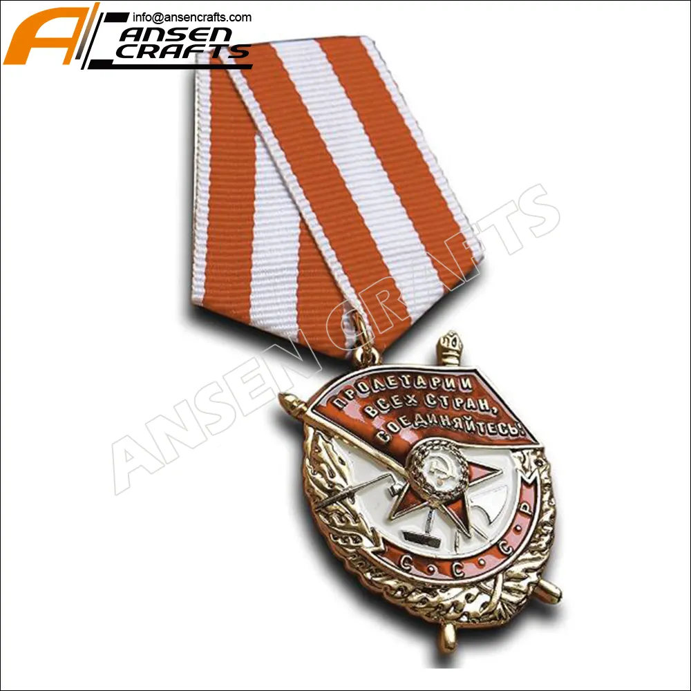 Orde Van Lenin Rode Banner Set Sovjet Militaire Medaille Award Voor Ussr Sovjet Gift