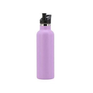 Bouteille d'eau isolée sous vide de sport enduite de poudre de gobelet en acier inoxydable à double paroi de haute qualité avec bouchon à rabat - Product Image 6