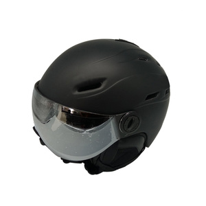 Helmet Producer 2022 Latest Black Adult And Youth In-mold Ski Helmet With Visor