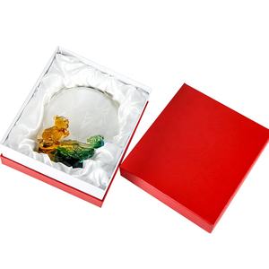Jadevertu Chinese zodiac crystal liuli trophy Pate-de-Ve trofeo a forma di maiale e placca premio <span class=keywords><strong>per</strong></span> la decorazione del regalo della cerimonia del ricordo - Product Image 6