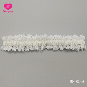 M80039 Dentelle <span class=keywords><strong>ivoire</strong></span> Organza nœud et perle strass, <span class=keywords><strong>jarretière</strong></span> de <span class=keywords><strong>mariage</strong></span>, mariée, <span class=keywords><strong>mariage</strong></span> - Product Image 5