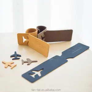 Etiqueta de Equipaje Personalizada de Cuero Vacuno Auténtico - Product Image 1