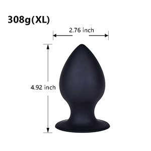 كبير حجم كبير سيليكون الأسود الشرج بعقب الشرج ألعاب جنسية للرجال امرأة - Product Image 6