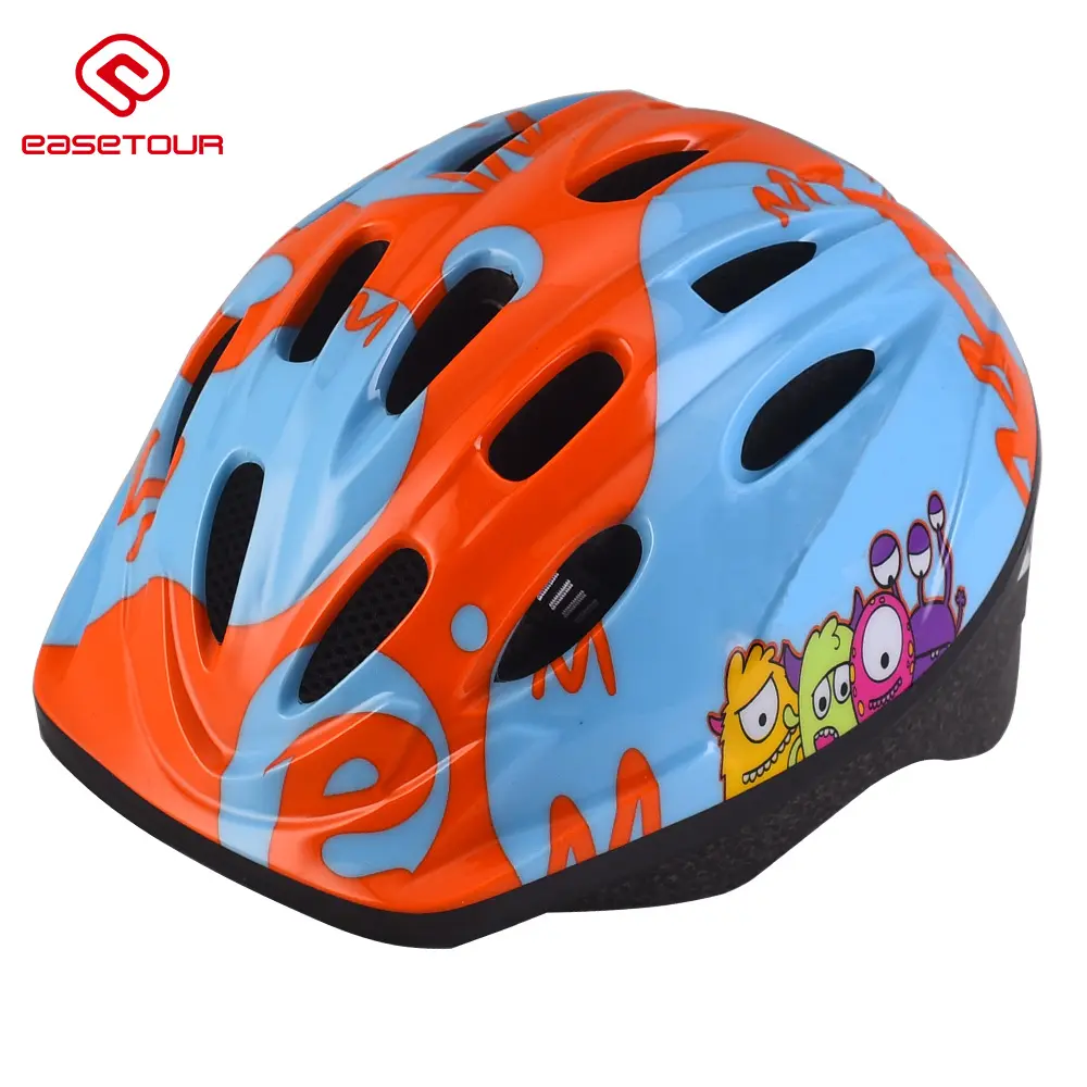 EASETOUR 사용자 정의 OEM/ODM 금형 안전 아이 사이클링 자전거 헬멧 다채로운 자전거 승마 헬멧